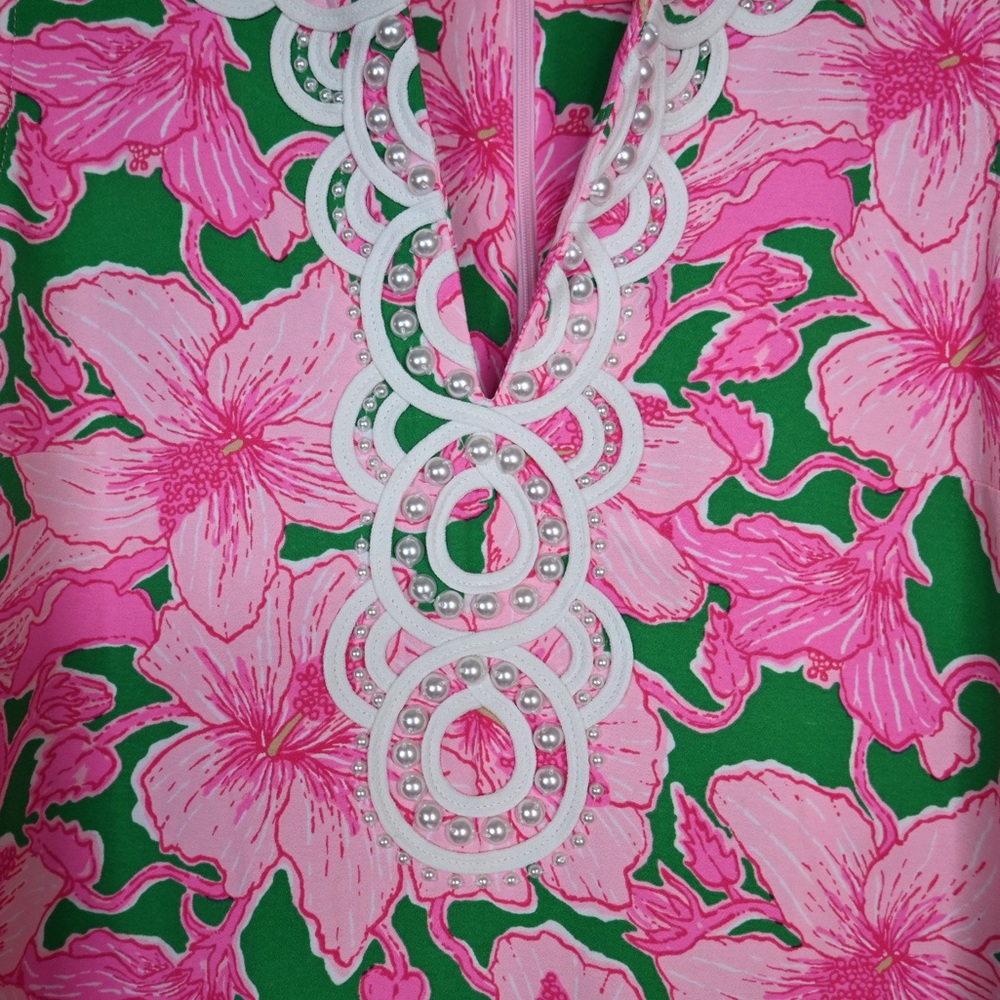 Lilly Pulitzer Women's 12 Elliotta Maxi Shift Dress in Pink Floral NEW - Picture 7 of 10